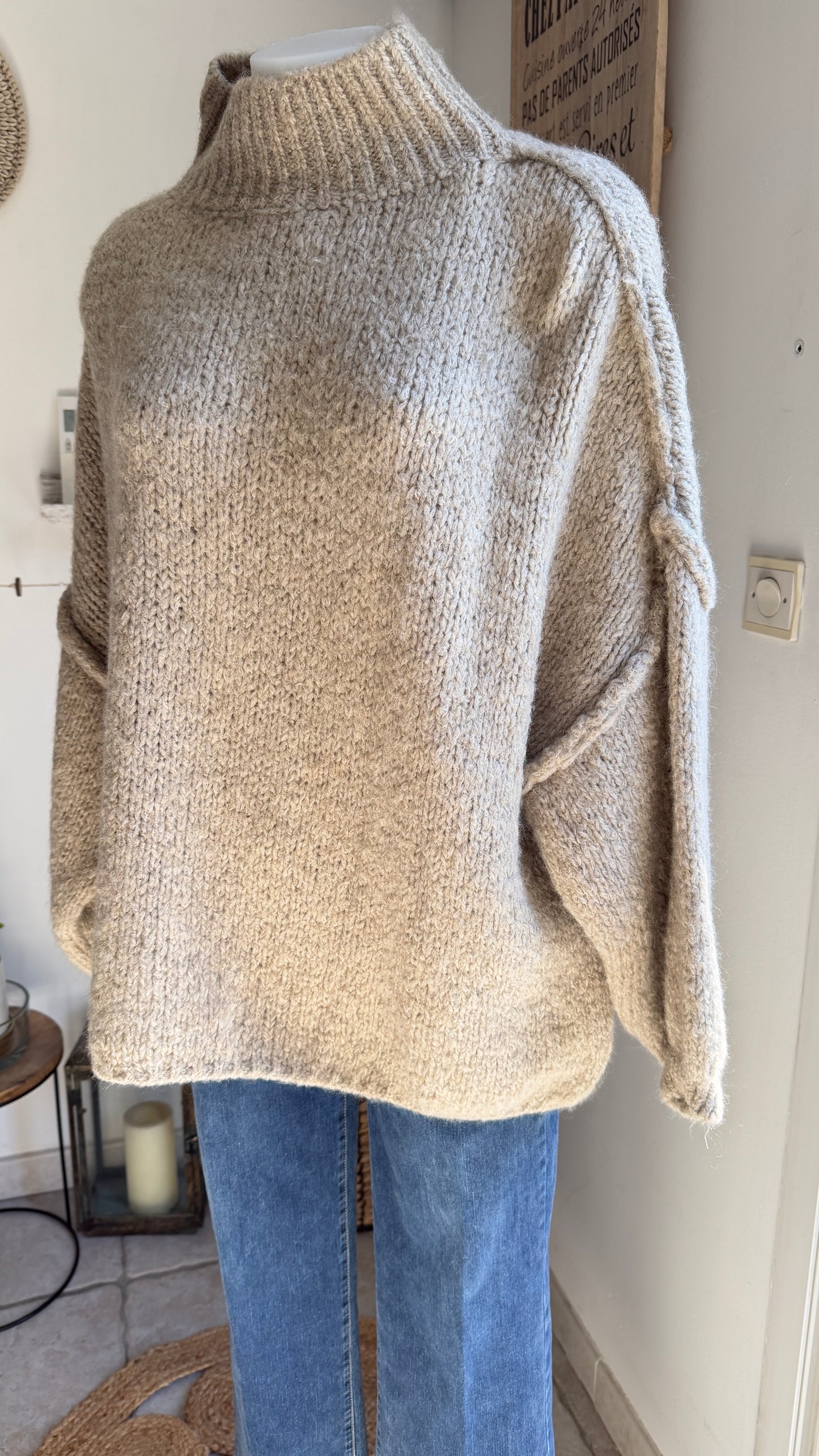 Pull oversize en maille