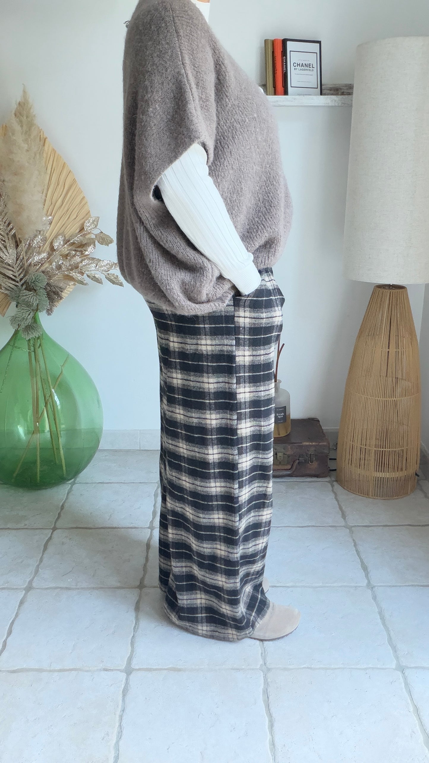 Pantalon à carreaux