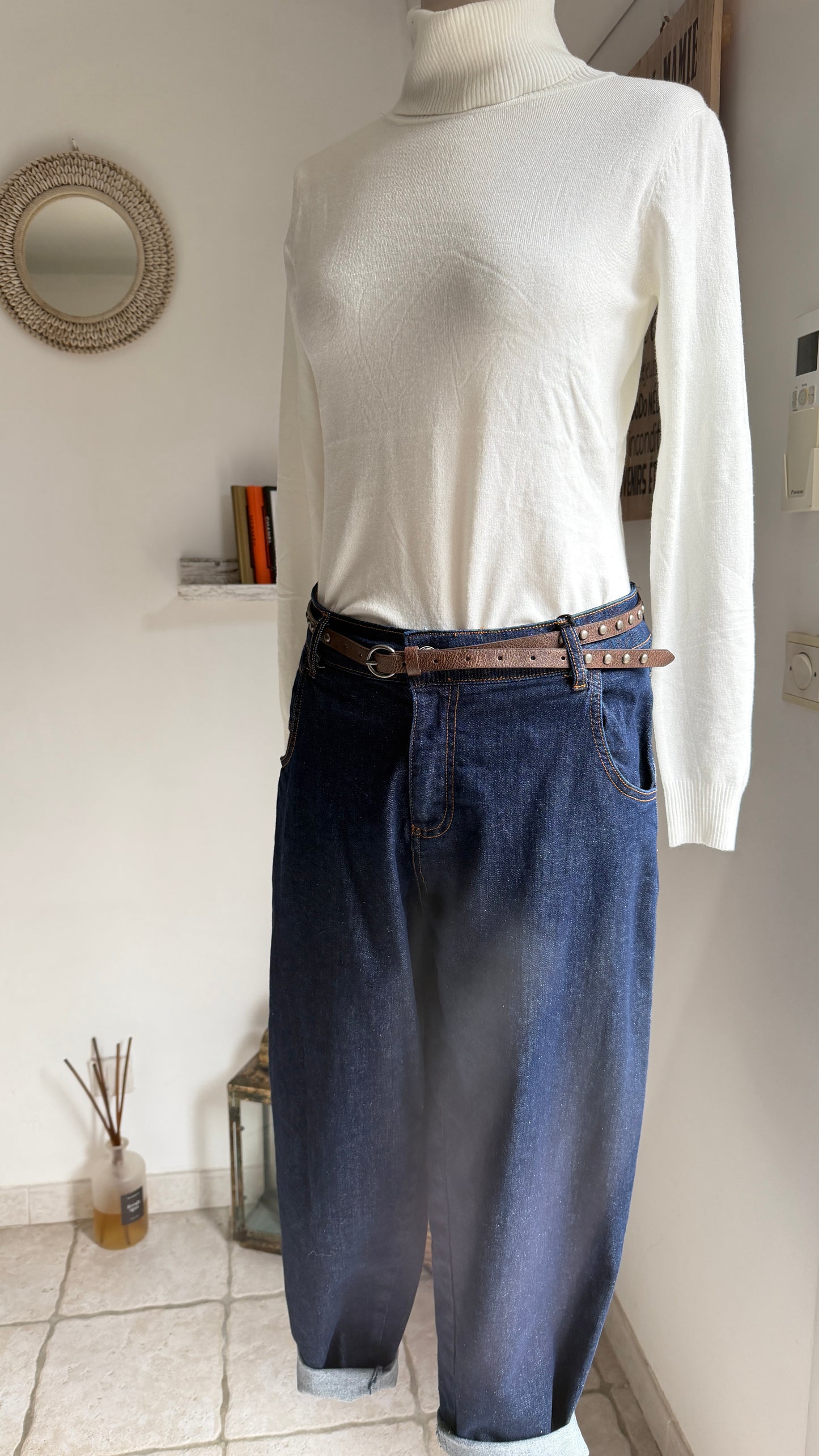 Jean denin bleu foncé