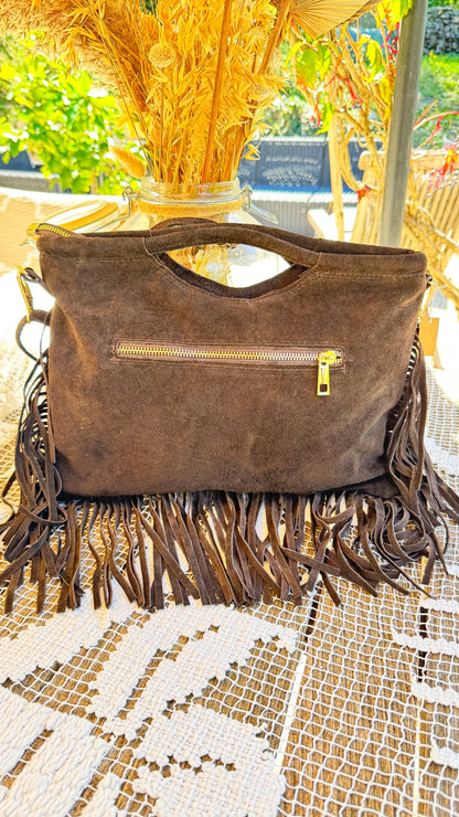 sac franges en daim