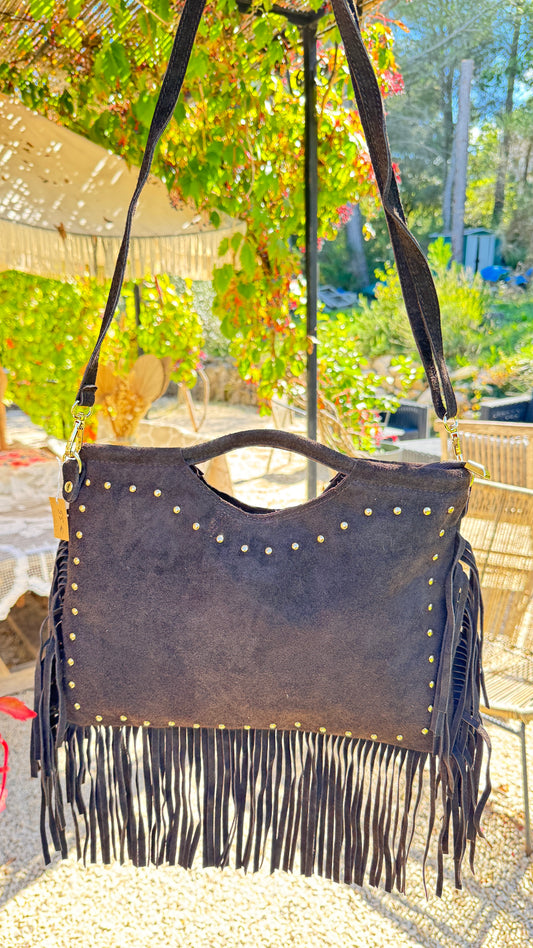 sac franges en daim