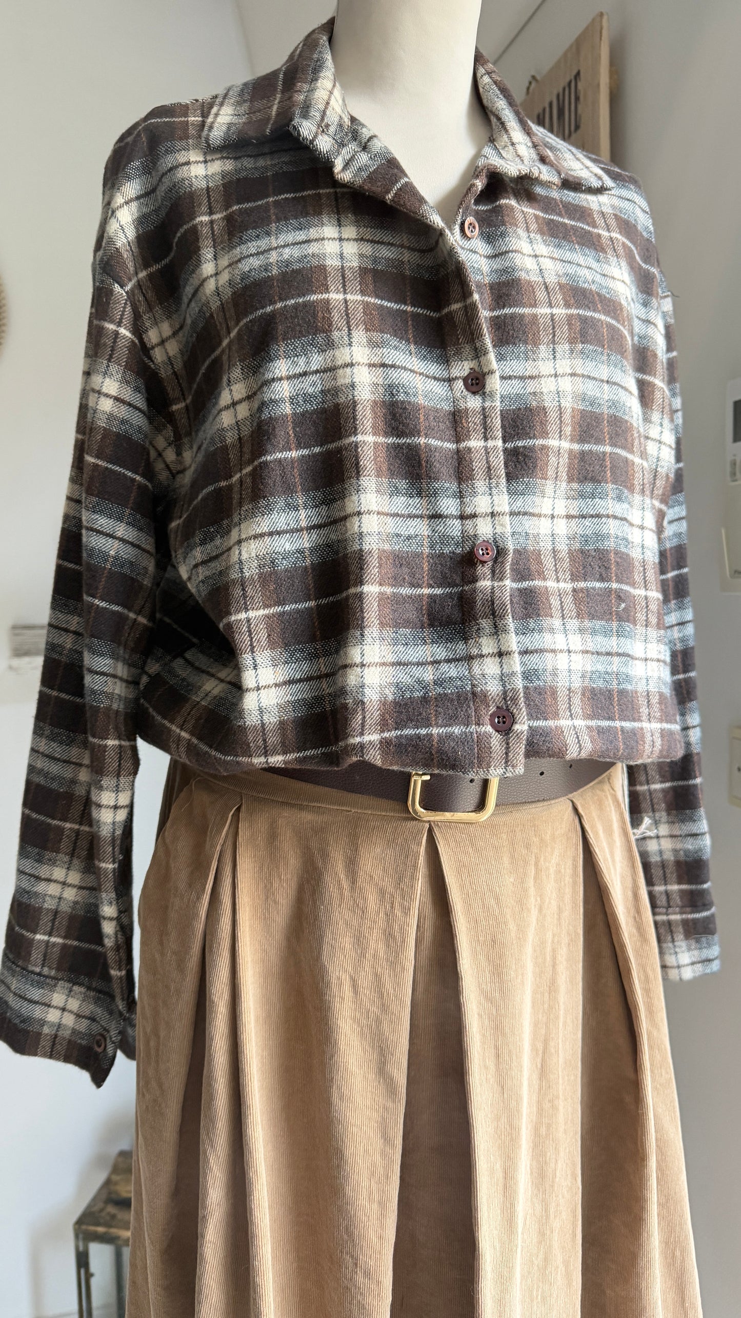 Chemise carreaux choco