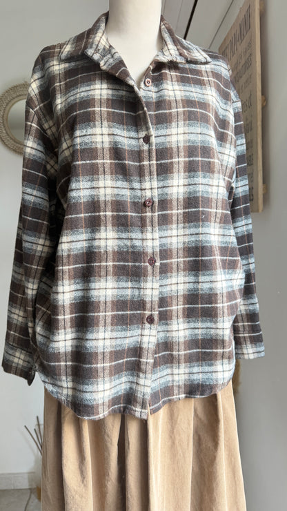 Chemise carreaux choco