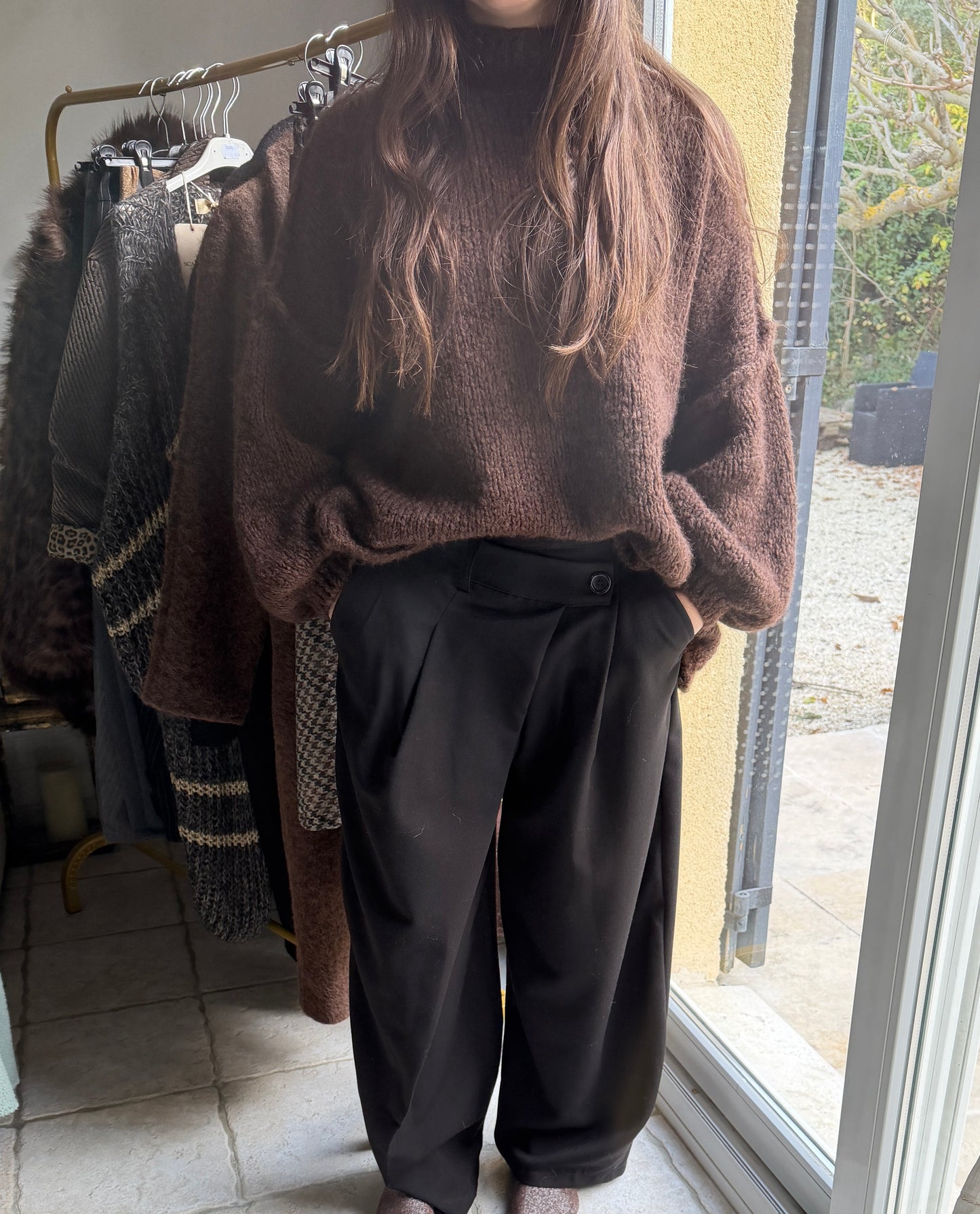 Pull oversize en maille