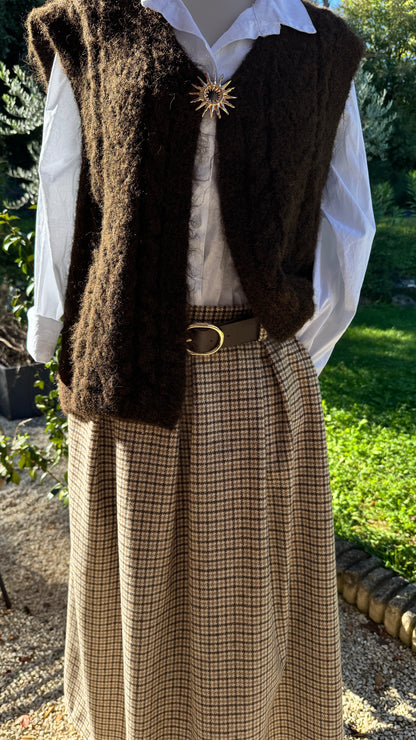 Gilet sans manche / broche soleil