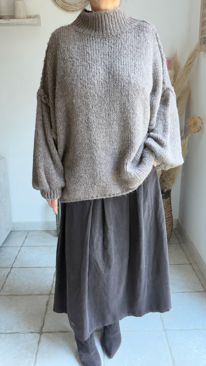Pull oversize en maille