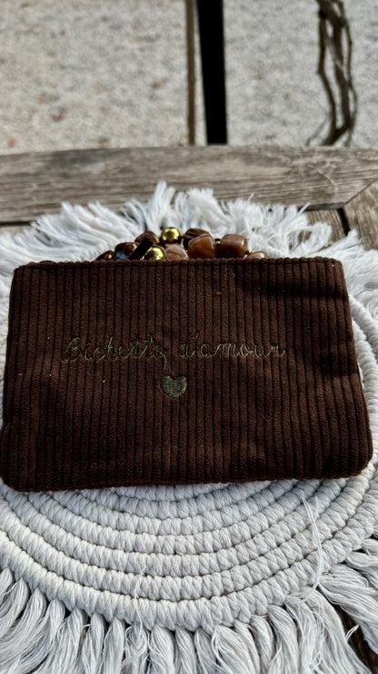 Pochette en velour