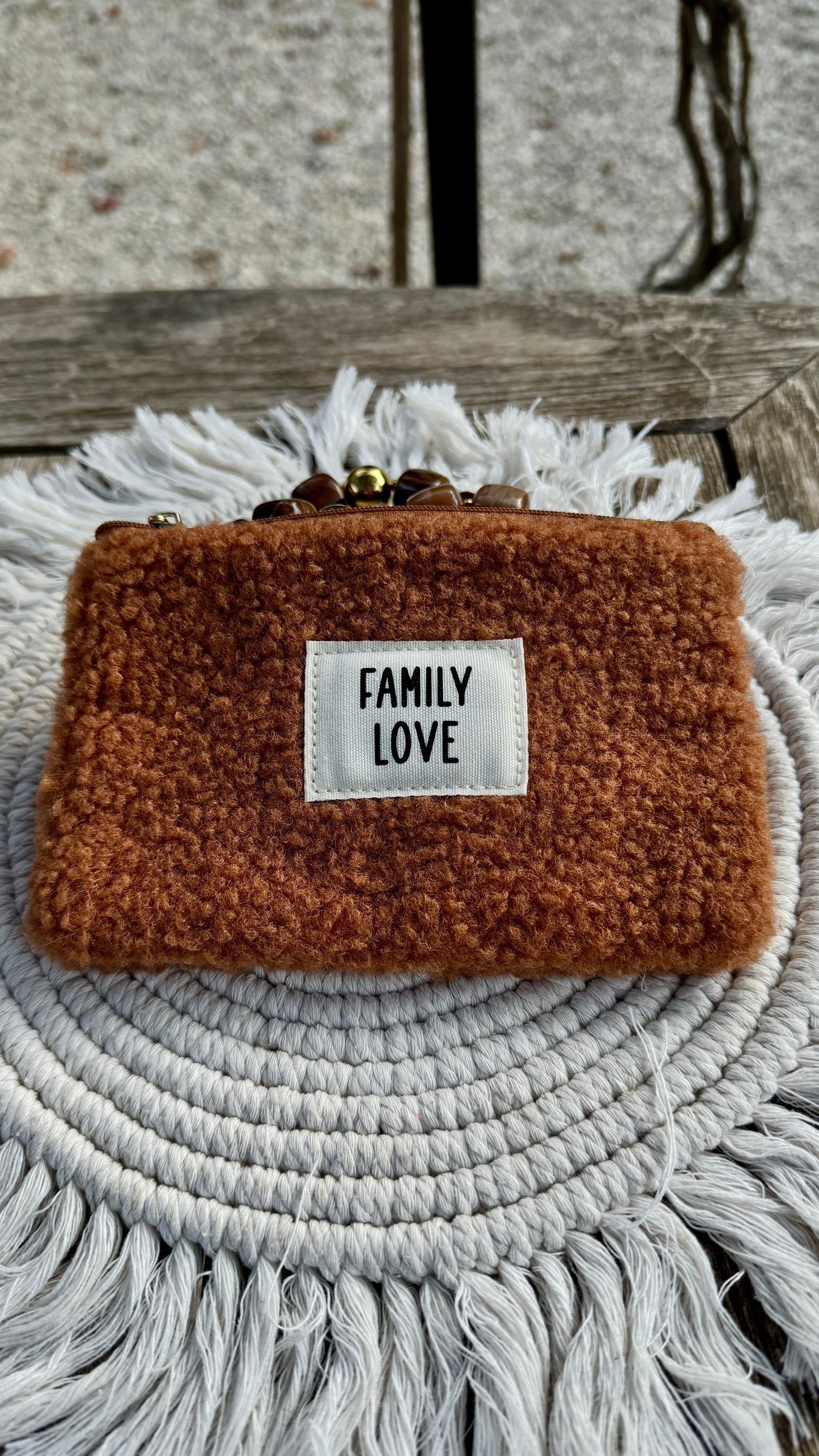 Pochette en moumoute