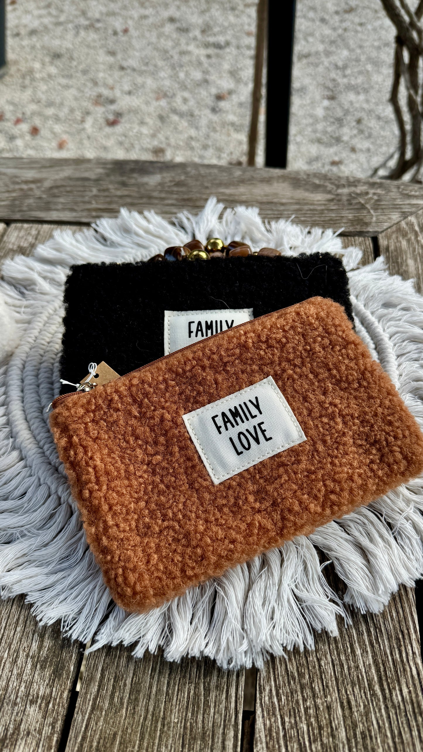 Pochette en moumoute