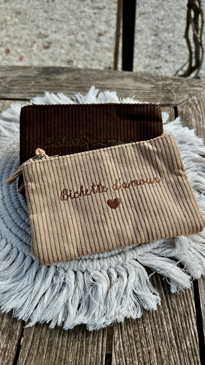 Pochette en velour