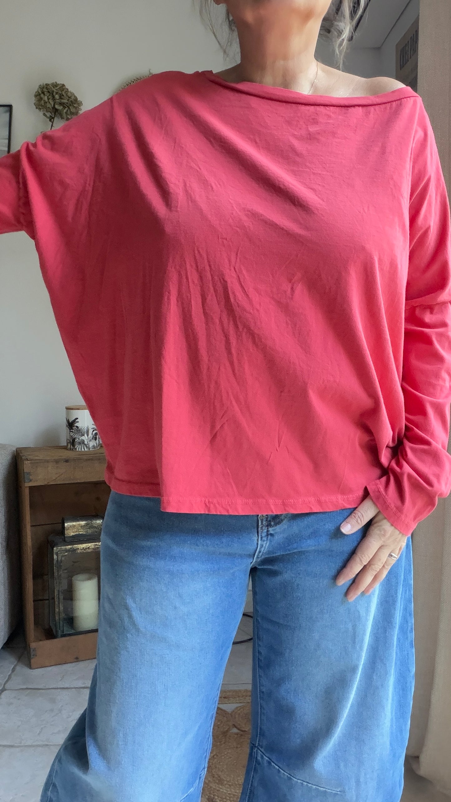 T-shirt Manches longues loose -  plusieurs couleurs disponibles