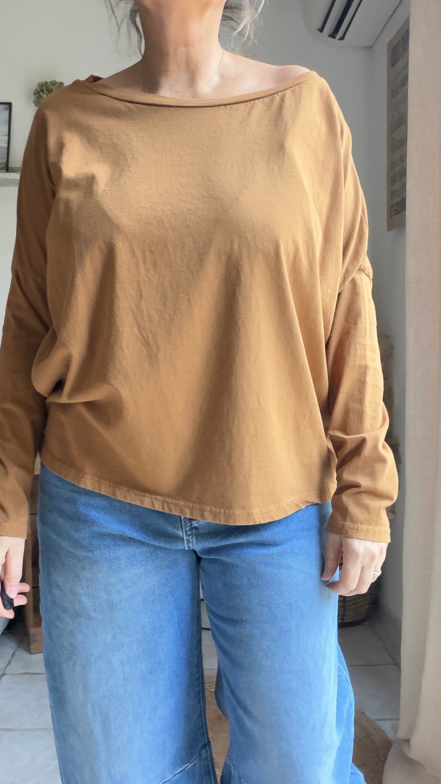 T-shirt Manches longues loose -  plusieurs couleurs disponibles