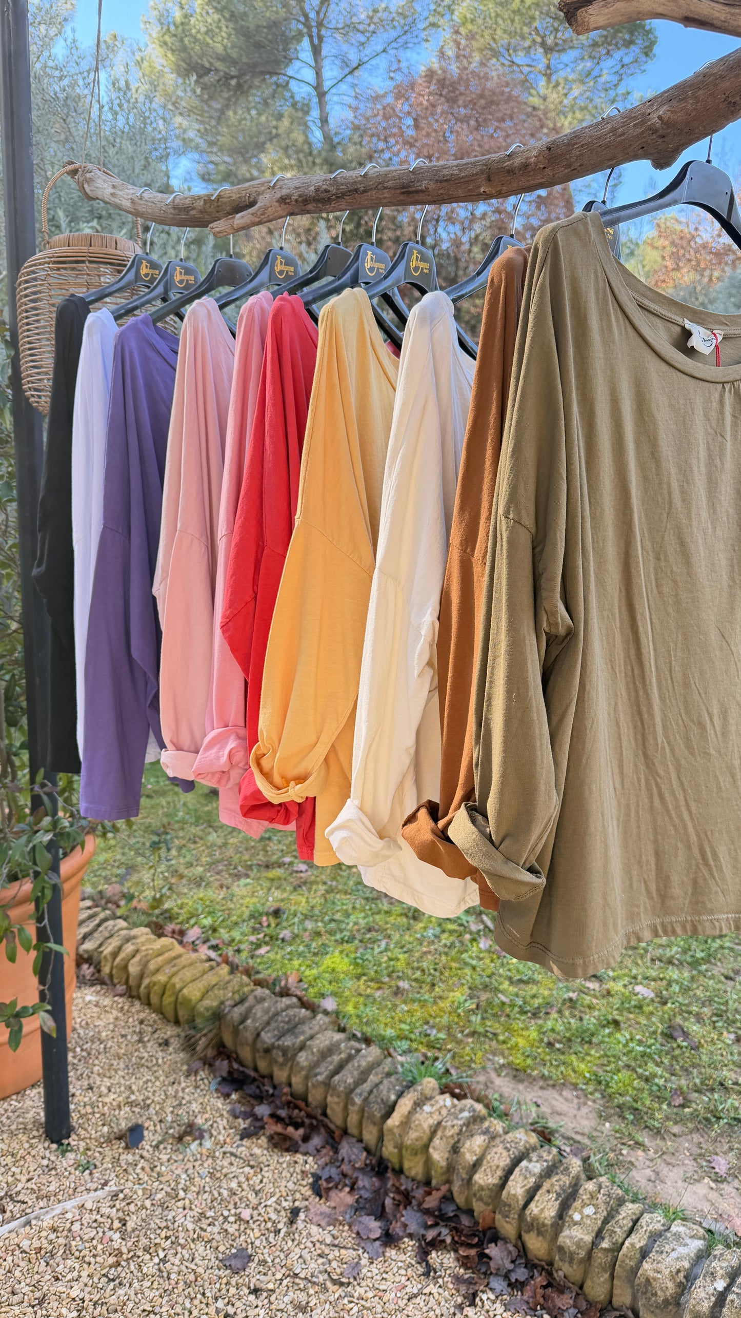 T-shirt Manches longues loose -  plusieurs couleurs disponibles