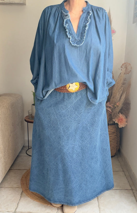 Tunique en jean - Johanna Paris