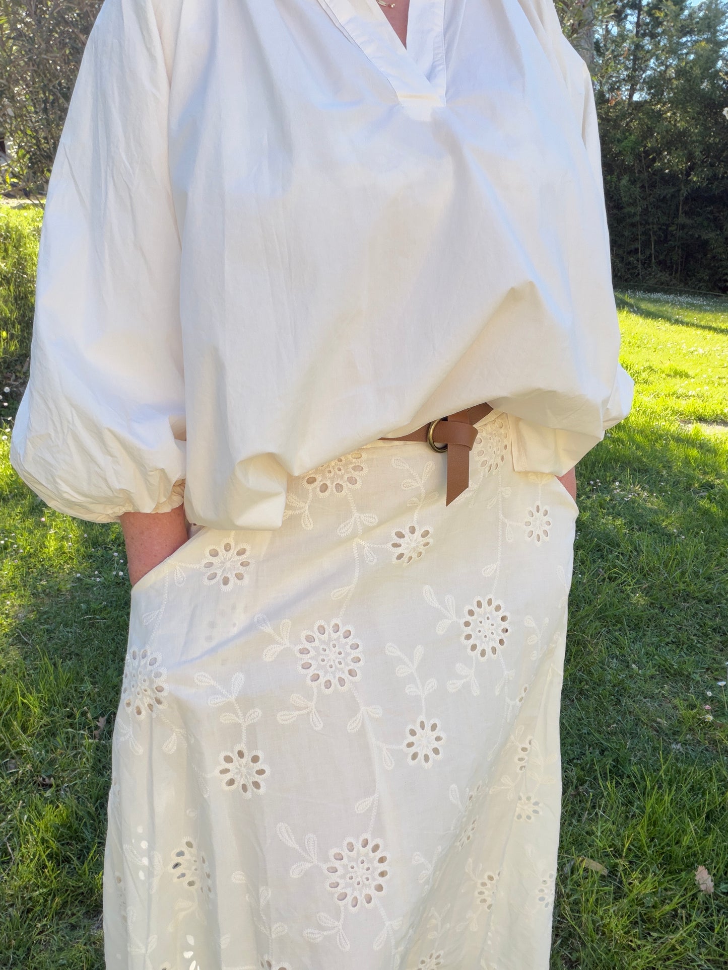 Tunique manches bouffantes
