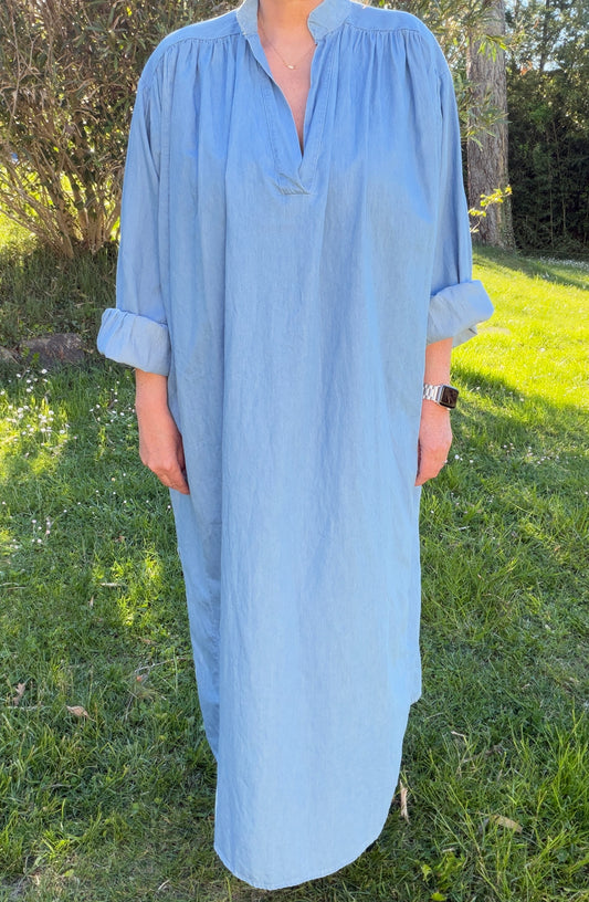 Robe longue en jean