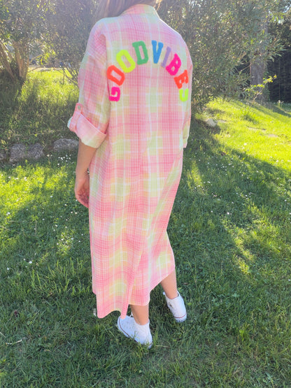 Robe longue "Good Vibes"