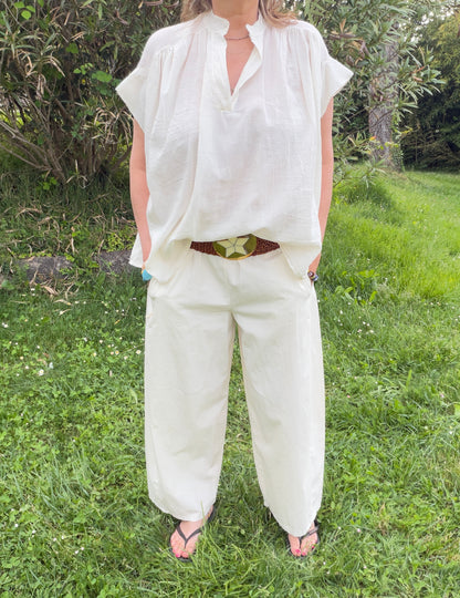 Pantalon popeline
